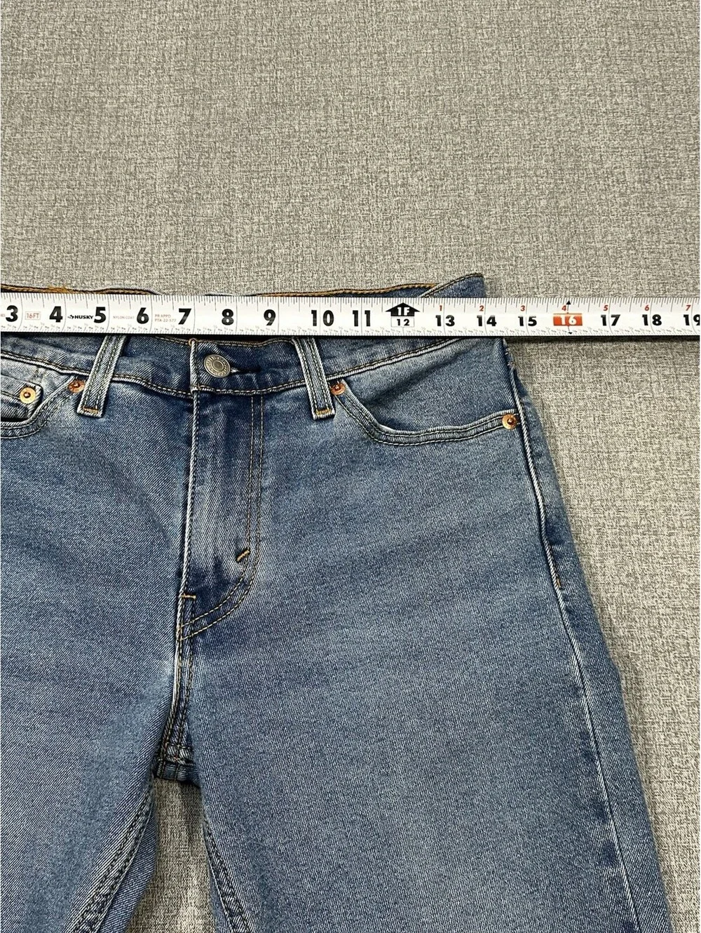 Levi’s 511 Slim Fit Jeans Men’s 28x27 Blue Denim Waterless Raw Hem